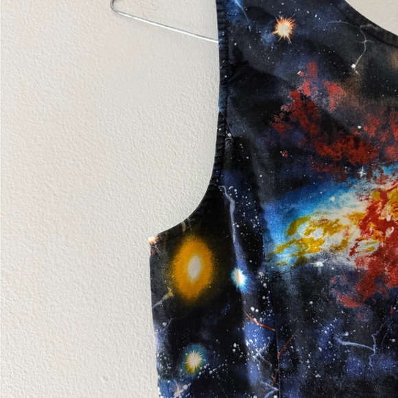 ModCloth Nebula Outer Space Galaxy Science Sleeveless Mini Dress Size Small - Picture 13 of 16